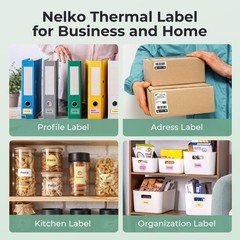 Thermal Labels for PM220 Label Maker, 50x30mm, 3 Rolls, White