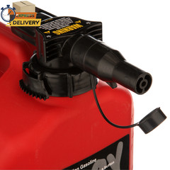 2.5 Gallon Gasoline Can with Auto-Stop Nozzle and Flame Mitigation ✅ 👈