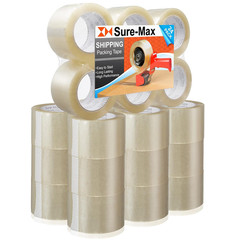 Sure-Max 24 Rolls Extra-Wide Shipping & Packing Tape (3″ X 110 Yard/330′ Each) –