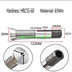 U2 Collet M20 Thread, Universal Grinding Machine Collet Chucks CNC Tool Parts