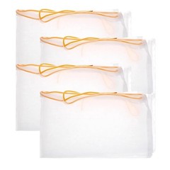 4 Pcs Red Wine Filter Bag Fine Mesh Strainer Juice Drawstring Brewing
