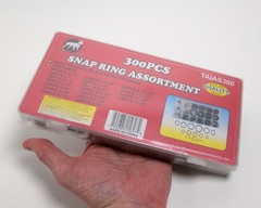 300 Snap Ring Assortment Kit Set Circlip 18 C-Clip Internal Retaining Ring Set