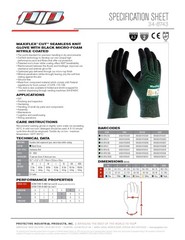 ATG 34-8743/L MaxiFlex Cut – Black Micro-Foam Nitrile Coated Palm And Fingers…