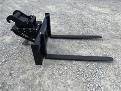 48″ 5,500 Pound Pallet Fork Attachment Fits Bobcat Quick X Change Mini Excavator