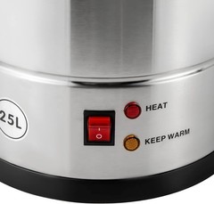 25L/6.6gal Tea Urn Coffee Commercial Grade Stainless Steel Electric Kettle Hot