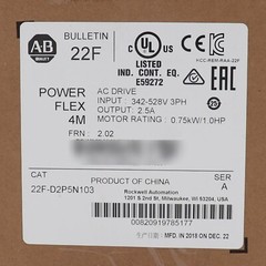 Sealed Allen-Bradley 22F-D2P5N103 PowerFlex 4M 0.75kW 1HP AC Drive