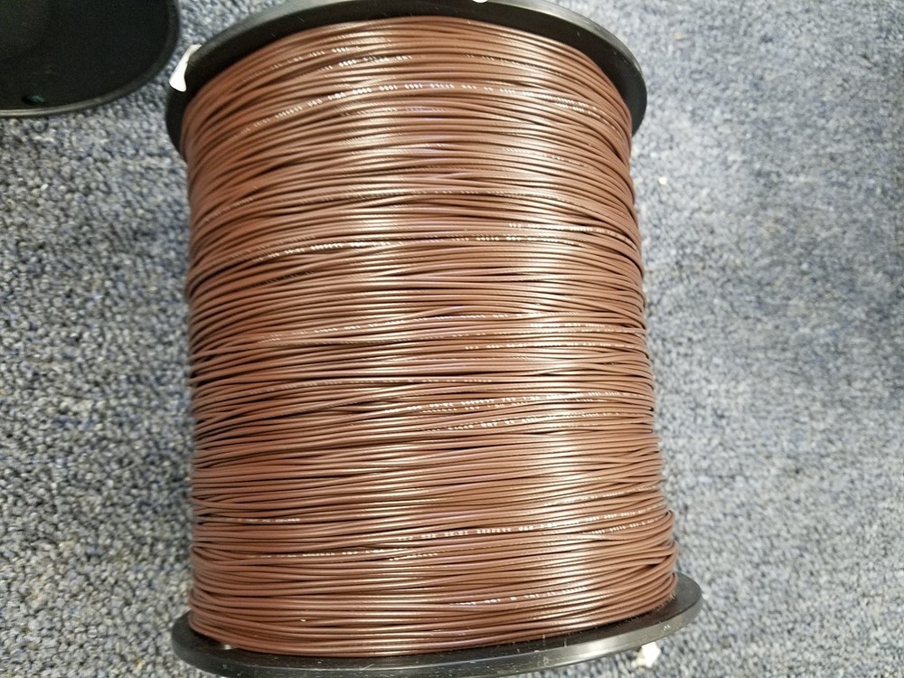 BROWN 24 AWG Gauge Stranded Hook Up Wire Kit 100 FT REEL UL1007 300 Volt