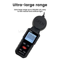S8608 LCD Light Meter Digital Illuminance Meter Luxmeter Photometer 200000Lux