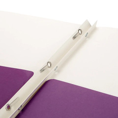2 Pocket Folder with Prongs, 1 Side Printed, Purple, 50 pack NIB