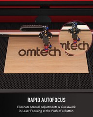 OMTech 100W 24×40 CO2 Laser Engraver with CW-5000 Water Chiller Cutting Machine