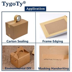 TygoTy Water Activated Gummed Reinforced 2″ x 150 Feet x 150 feet, Brown