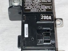 Siemens MBK200A 200 Amp 120/240 VAC 2 Pole Type EQ8695 Main Breaker ( USED ) #2