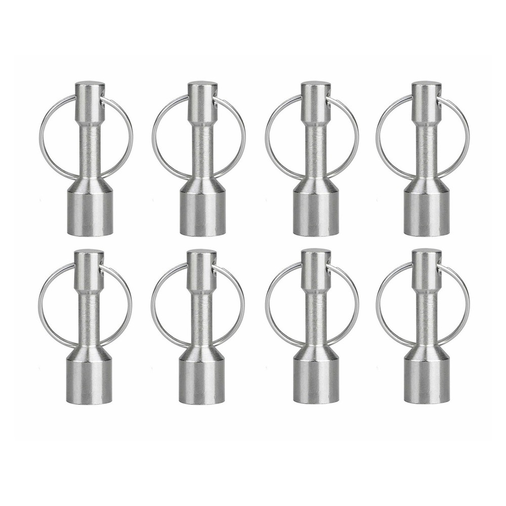 8X Magnet Keychain for Testing Gold Silver Brass Coins Jewelry Key Hanger Holder