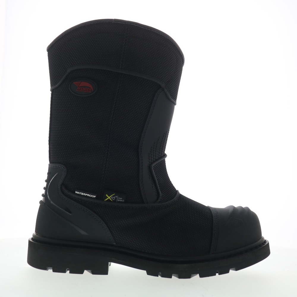 Avenger Hammer Wellington Carbon Toe WP Mens Black Work & Safety Boots