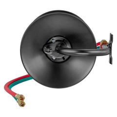 Welding Hose Reel Hand Crank Rewind Hose Reel Heavy Duty Steel for Workshops