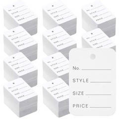 2000 PCS Price Tags1.94″ X 1.38″Clothing Tag White Pricing Tags Clothes Size Tag