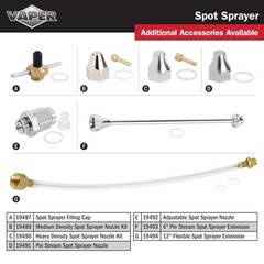 Spot Spray Non Aerosol Sprayer Refillable 32oz 80 to 150 PSI Solvent Bottle Blue