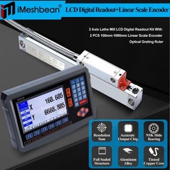 US 2/3Axis Digital Readout DRO Display Linear Scale Encoder for Bridgeport Mill