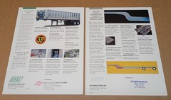 1990s East Manufacturing Trailers Semi Truck Dump Brochures Sheets LOT OF 7