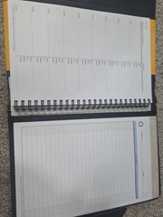 Franklin Covey DAY ONE Classic Size Planner Binder Black NEW w/inserts