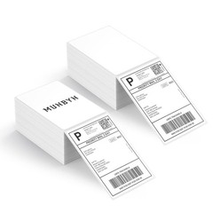 500 Fanfold 4×6 Shipping Labels Direct Thermal Commercial