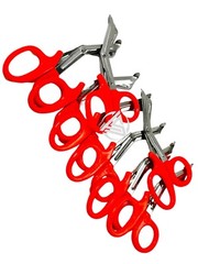 12 Piece Lot – Orange Ring Paramedic Scissors Trauma Shears 7.5″ Length Angled