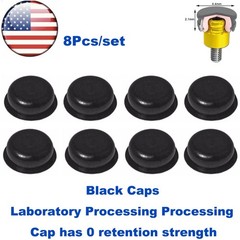 US 8Pcs Dental Overdenture Retention Caps For Implant Locator Abutment Inserts