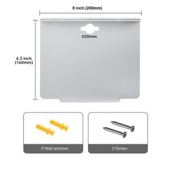 8”W x 6.3”D Small Floating Metal Wall Shelf,Deep Floating Shelves for Speak…