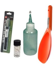 Sluice Monkey(3 4oz Sniffer Bottles, (3) Glass Vial & Green Scoop for Your Gold