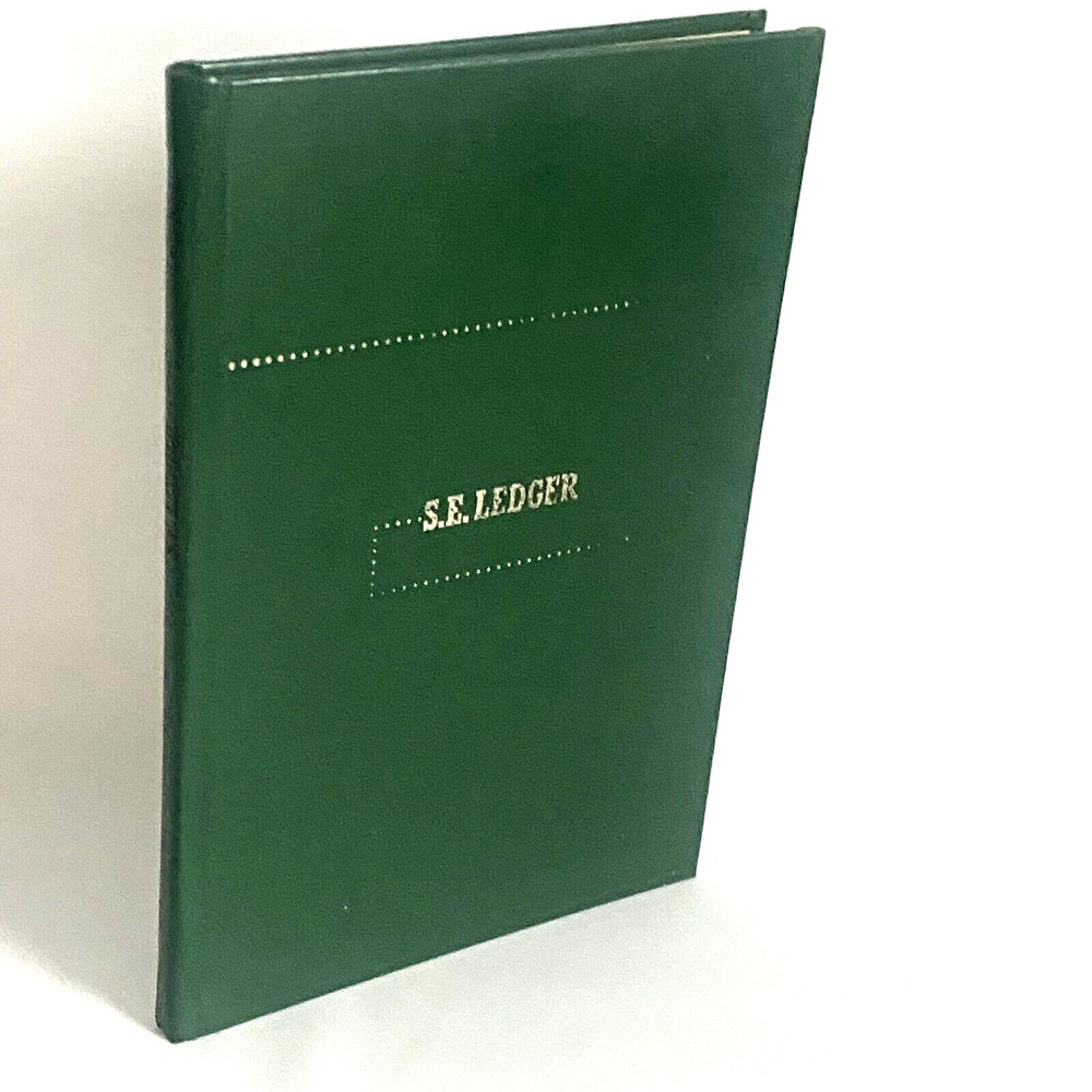 Cash Record S.E. LEDGER BOOK! NATIONAL BLANK BOOK CO. Eagle Line Vintage READ
