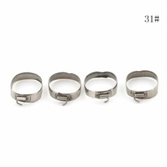 4 Pcs Orthodontic1st Molar Band&Buccal Tube U3/L2 Convertible Roth.022 29#-43+#