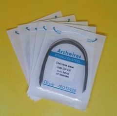 Dental Orthodontic Stainless Steel Rectangular Arch Wire Ovoid Natural Form