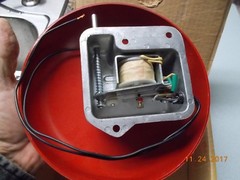 NOS Red 8″ Alarm Bell 6 VDC #eb-68 from Empire Machines & Systems Inc.