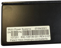 Motiv Power Systems Enclosure Housing 830-108736-001 Empty Case