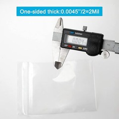 5”x 7″, 100 pcs 2 mil Clear Plastic Reclosable Zip Zipper Lock Jewelry Bags
