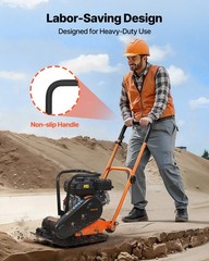 VEVOR 6.5HP Plate Compactor 5600VPM 2360lbs Vibrating Ground Rammer for Asphalt