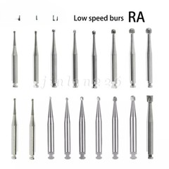 5pcs Dental Round Carbide Bur RA 1# -RA 8# for Slow Speed Latch Type Handpiece