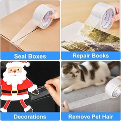 Clear BOPP Packing Tape – 18 Rolls, 2.8mil Thickness, Waterproof for Shipping
