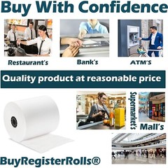 3 1/8″ x 230′ THERMAL POS RECEIPT PRINTER ROLL PAPER BPA FREE USA 50 ROLLS