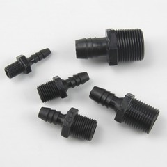 Male NPT Threaded Plastic Hose Pipe Fitting Straight Hosetail Connector Barbed