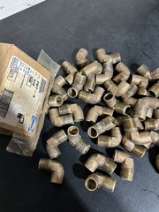 50 – 1/2″ NIBCO COPPER BRASS MALE ELBOWS NEW SWEAT SOLDER HEAVY MADE IN USA