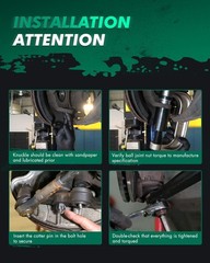 12Pcs Front Suspension Kit Lower Control Arm Fit 2004-2007 for Toyota for Highla