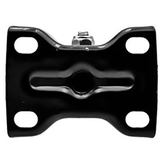 4 Pack Combo 1.5″ Inch All Black PU Caster Wheels (2 With Brake & 2 Rigid Fixed)