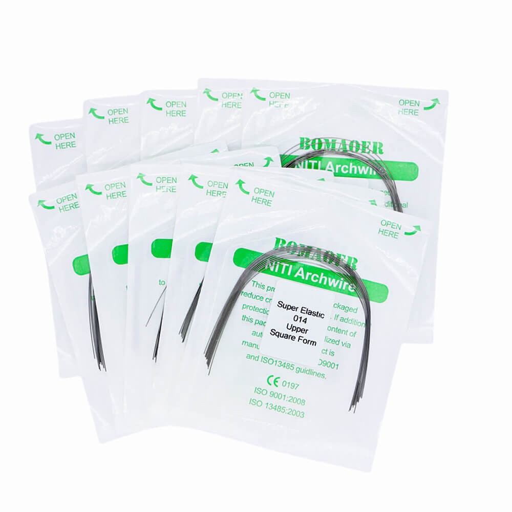 30×Dental Orthodontic Super Elastic Niti Round Arch Wire Square Form 014 Upper