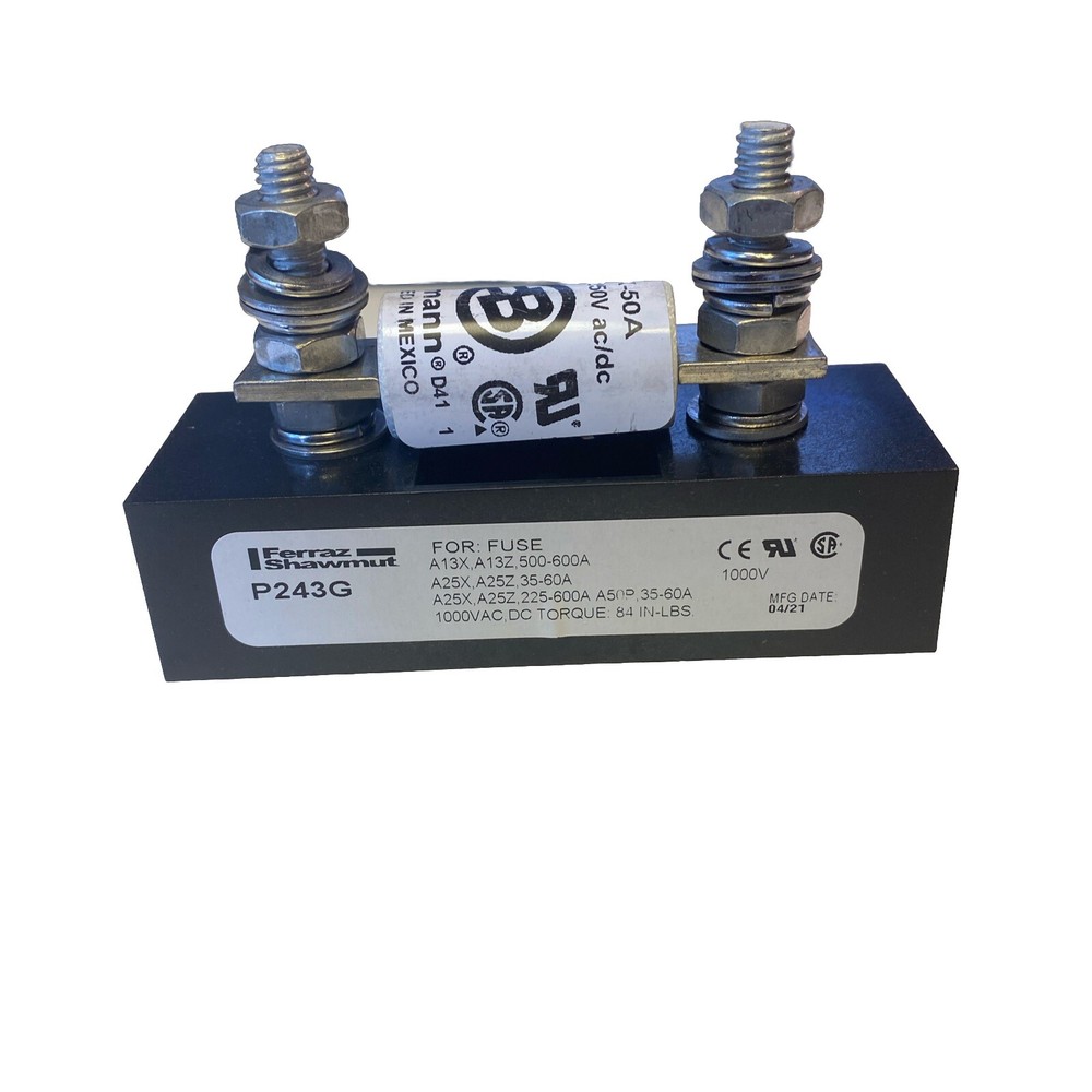 Mersen / Ferraz Shawmut P243G Fuse Holder, 1-Pole, Up To 1000V 600A, New