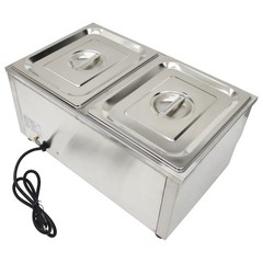 TechTongda 110V Commercial Hot Dog Steamer & Bun Warmer Long Service Life New