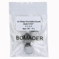 1-10packs Dental Orthodontic 1st Molar Buccal Tube Bands Roth 022 Single 36-40+