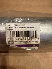 STZ galvanized Steel Pipe Nipple – New