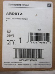 8″ HONEYWELL ARD8TZ TRUEZONE MOTORIZED DAMPER ASSEMBLY 24V
