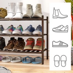 Shoe Rack for Closet, 3-Tier Bamboo Wood Shoe Racks, Stackable | Beautiful | …